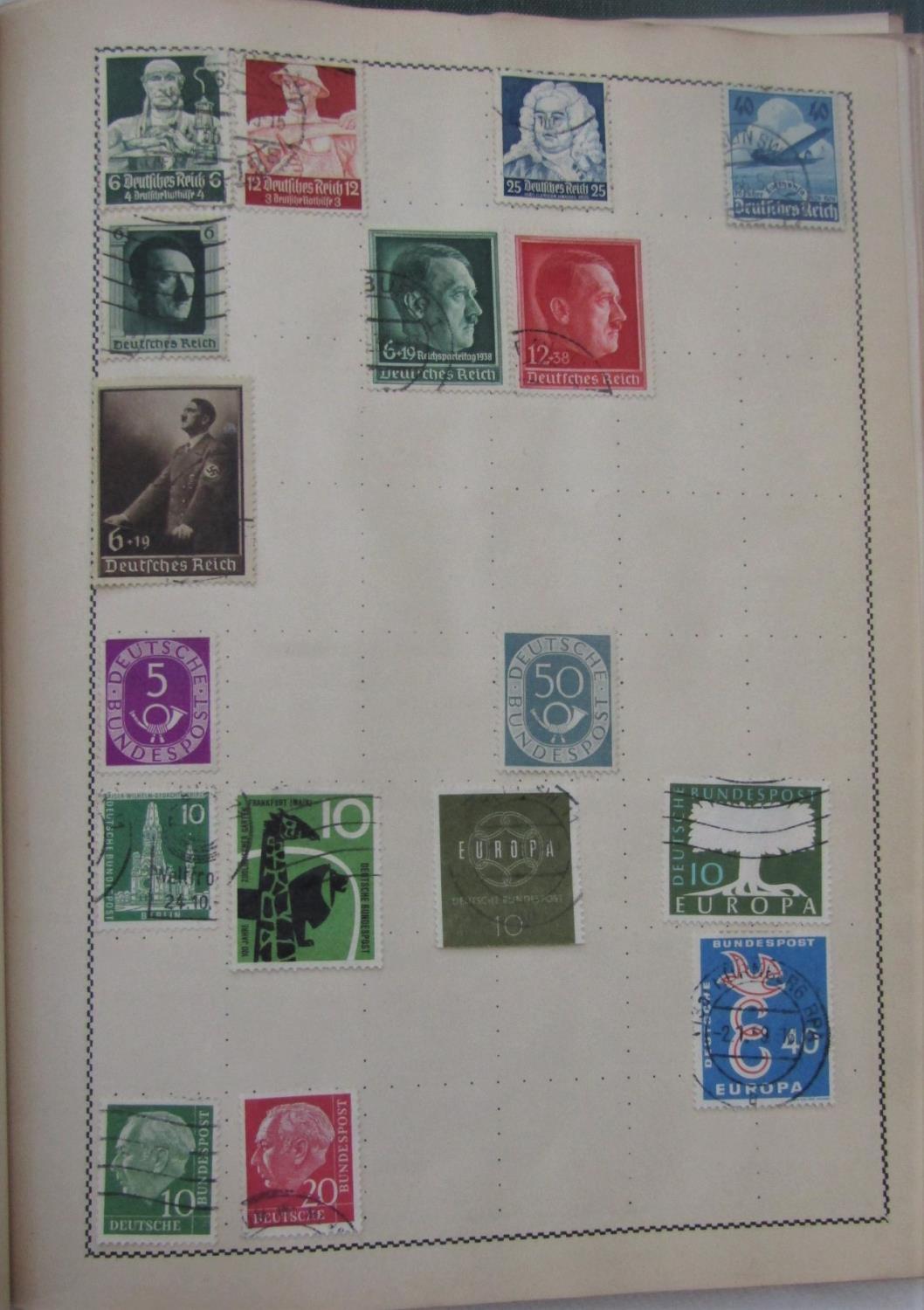 Three albums containing a collection of British and Worldwide stamps dating from the early 20th - Image 2 of 3