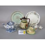 A collection of Thomas Furnival & Sons Charm pattern dinnerwares comprising seventeen plates of