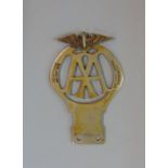 Vintage AA pre-war motorcycle/cycle badge
