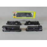 5 HO gauge locomotives all AT&SF nos 2692, 2395, 2342, 2099 and 516, unboxed together with a Stewart
