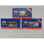 3 Bachmann boxed locomotives: 32-084 class 56XX 6677 with GWR green livery, MR-101 1968 US Army