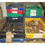 A large quantity of mainly unused brass locks and keys, small padlocks, a number of used/reclaimed
