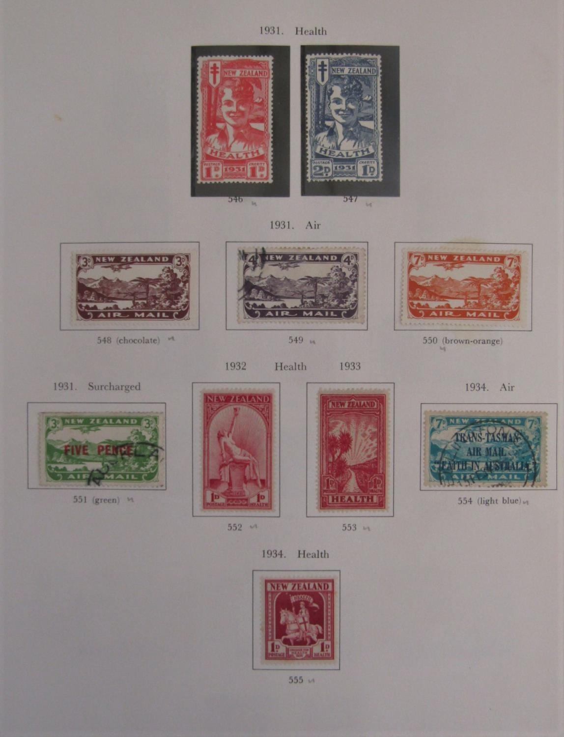 A mint and used collection of stamps from New Zealand in an SG album from QV to 1980?s - Displayed - Image 2 of 3