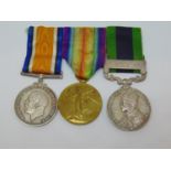 India General Service Medal with Afghanistan NWF 1919 clasp Lieut. V. Gerard Smith, 14 - 18 war