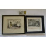 A collection of 19th century prints and engravings including examples after John Leech,