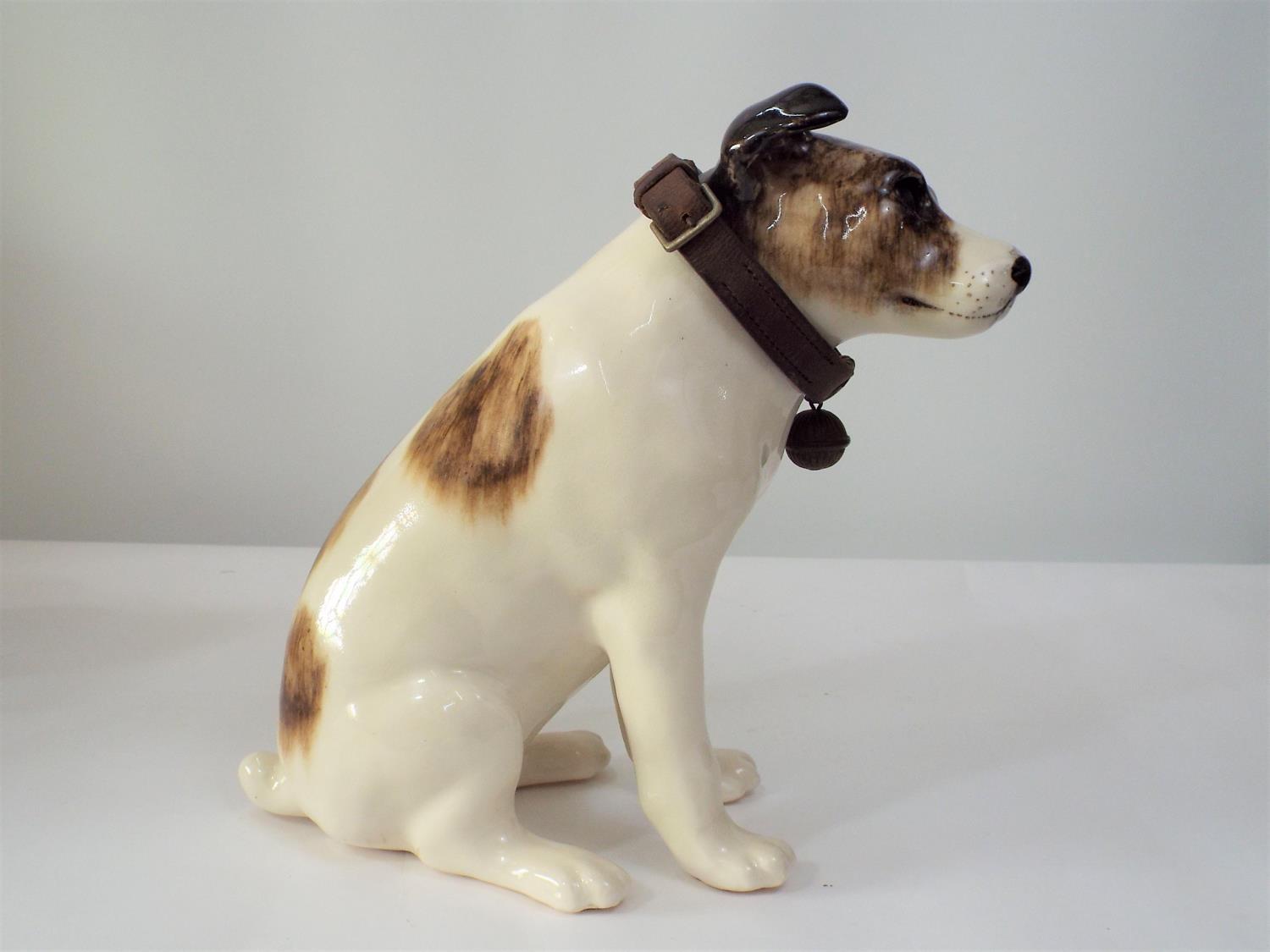 Two Winstanley models of terrier in similar pose, 32cm max - Image 2 of 3