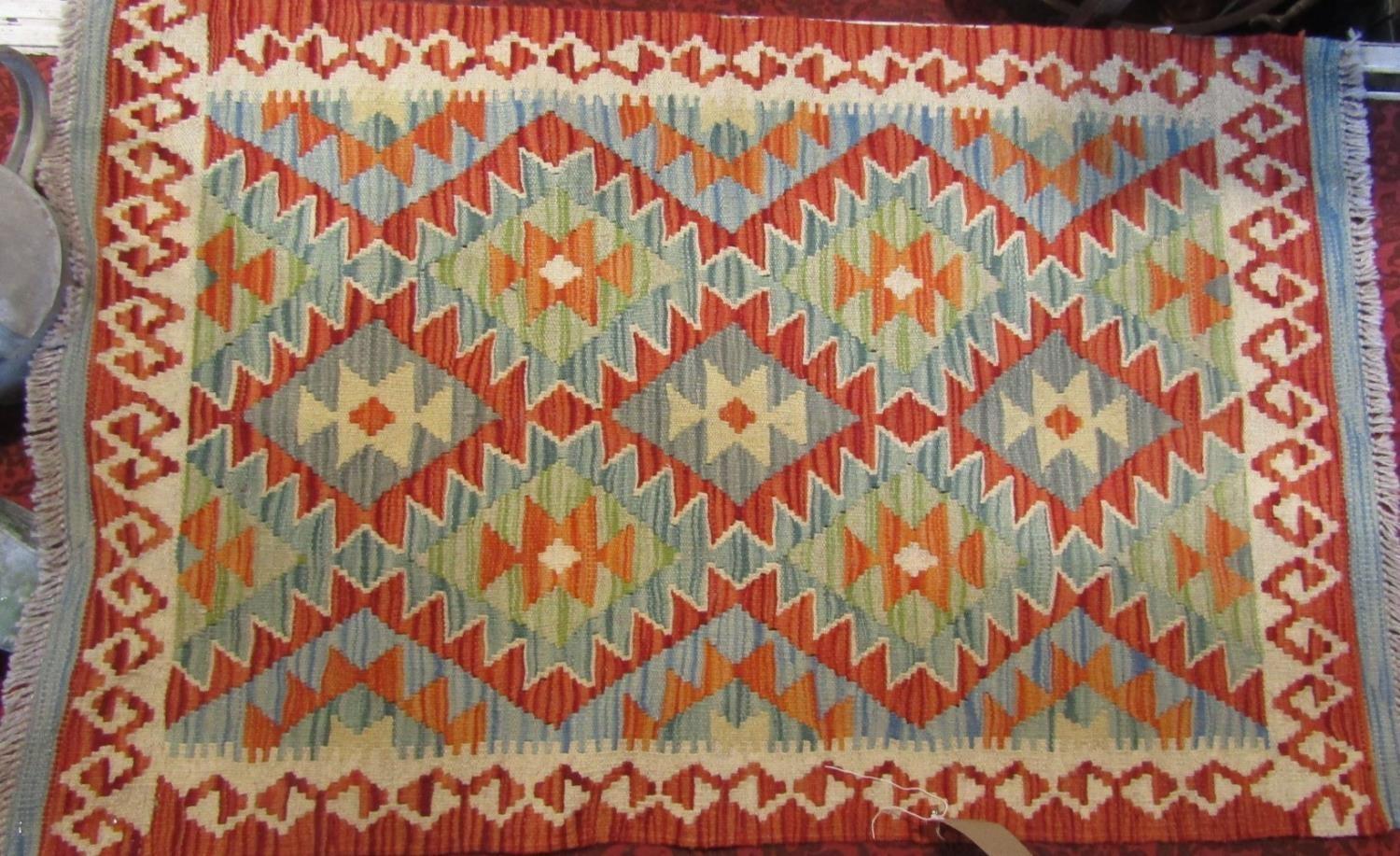 Vegetable dye Choli Kelim rug, 120 x 75cm