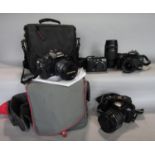 Good collection of cameras to include Canon Powershot G9 and charger, Canon EOS 400D with EFS 18-