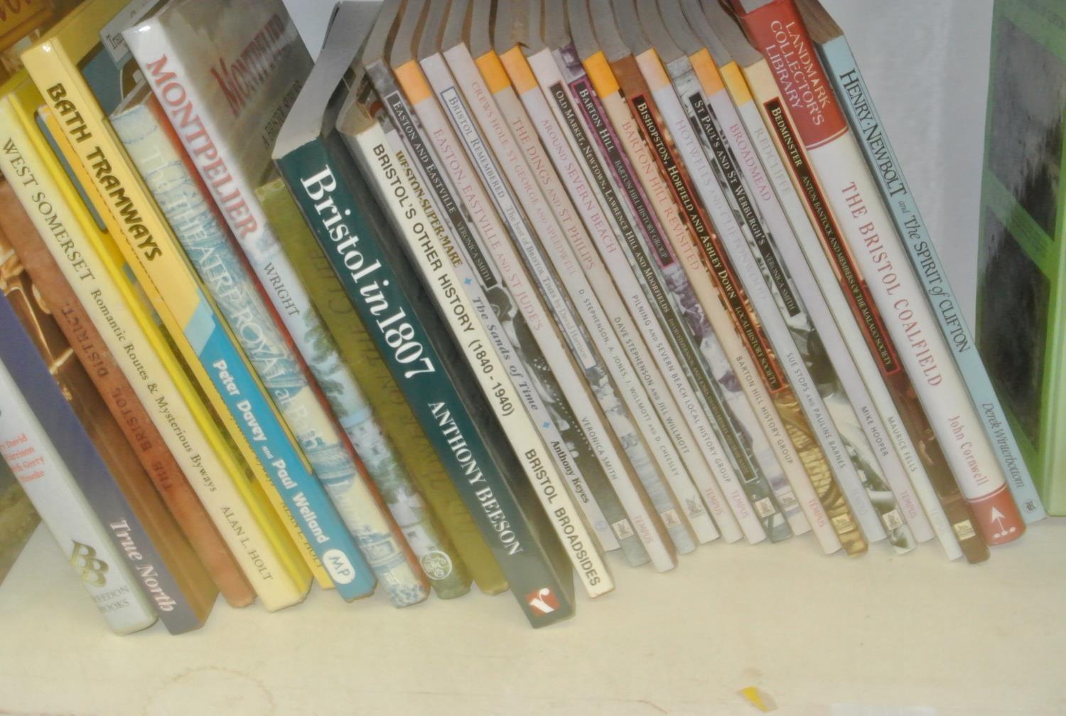 An extensive collection of books about Bristol and suburbs, together with a box of pamphlets,