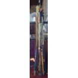 A miscellaneous collection of fishing rods