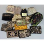 Collection of approx 50 ladies evening and makeup bags, 1950s - present (two boxes)