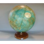 Philips 19 inch terrestial globe on stand 56 cm high in total