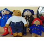 A collection of three Paddington Bears (various sizes) and one other (4)