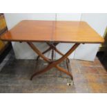 A good example of Victorian mahogany coaching table of usual form with rectangular top raised on