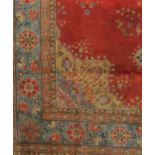 Good quality, probably Turkish carpet with central full floral medallion and further floral sprays