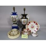 A collection of Royal Albert Lady Hamilton pattern tea wares comprising a pair of cake plates,