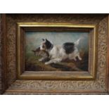 In the manner of George Armfield (1808-1893) - A terrier with a rabbit and a spaniel with a pheasant