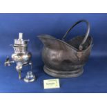 Good quality antique Sheffield plated items comprising a twin handled campana urn, further twin