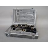 Boose & Hawkes Regent London ebonised clarinet, within a case