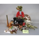 A Beswick matt glazed Connoisseur model of Black Beauty and foal, together with a Beswick model of a