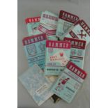 A quantity of Westham United 'Hammer' football programmes, various dates - 1970 - 79 (one box)