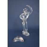 Swarovski crystal figurine of Antonio Magic of the Dance, with stand and plaque, by Martin