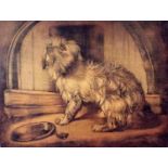 After Sir Edwin Landseer - Copy of Dignity and Impudence, oil on canvas, singed with monogram GMA,