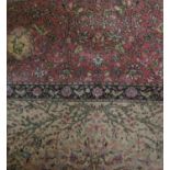 Large tree of life countryhouse carpet with typical panels of foliage and animals, 450 x 340cm