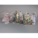 A collection of six Coalport figures from the Femmes Fatales series including Lillie Langtry and