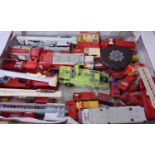 Collection of unboxed Fire Rescue model vehicles by Matchbox, Corgi, Metz etc