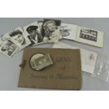 A miscellaneous collection to include two autograph albums one containing studio photographs, a
