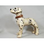 A ceramic model of a standing dalmation, 37 cm in height