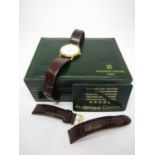 Frederique Constant gent's dress watch, the dial with Arabic and baton makers, subsidiary second