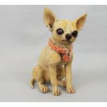 Studio Pottery figure of a Chihuahua by Joanne Cooke, 22 cm