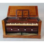 Imhof & Mukle of Bloomsbury, London table top piano forte, in rosewood, 63 cm wide
