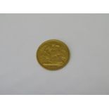 Half sovereign dated 1900, together with a 14ct 1933 Double Eagle Replica coin - 0.5g (2)