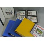 Six folders of world stamps