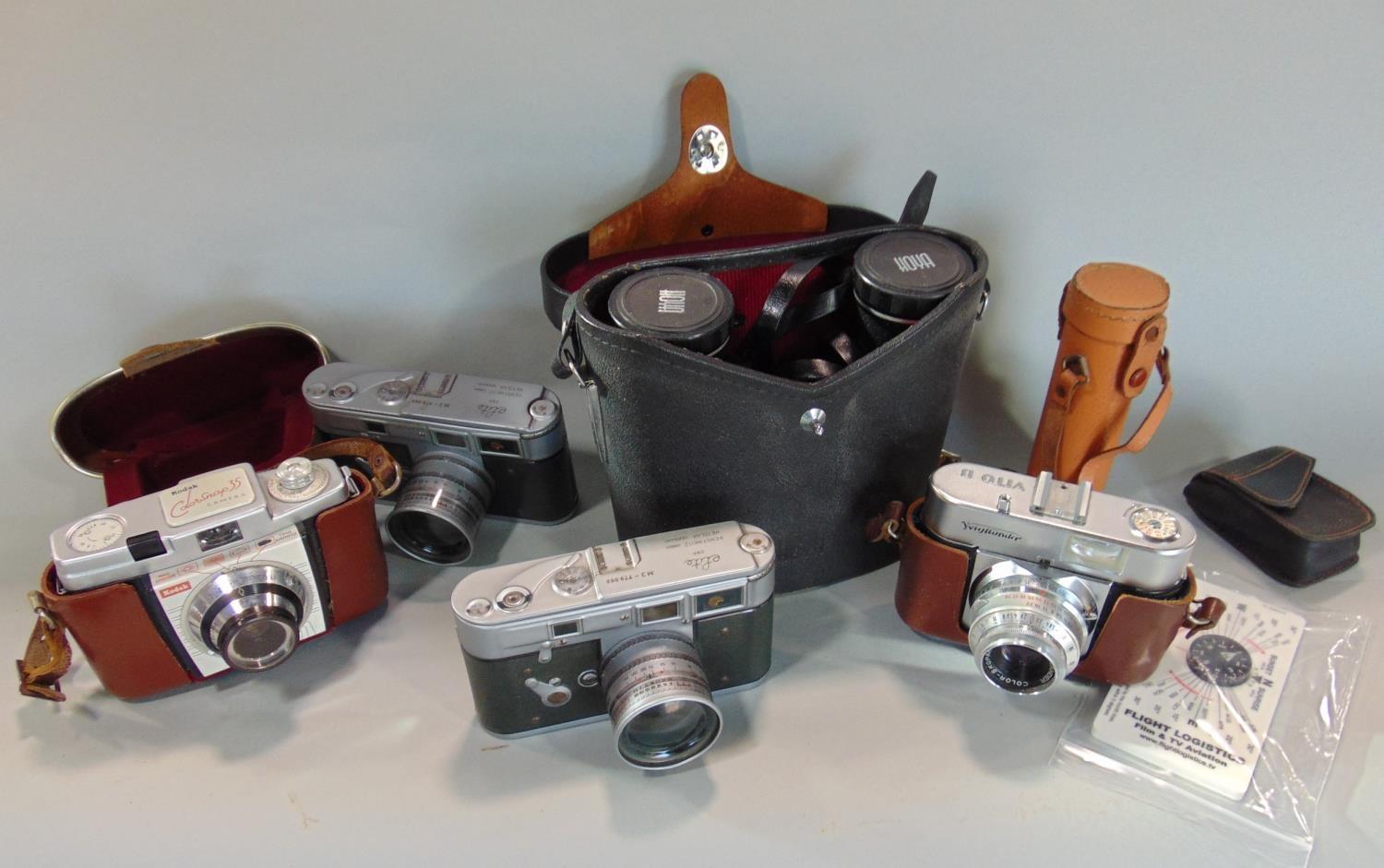 An interesting mix of Hoya 8 x 40 binoculars, a compact Greenkat three draw telescope, a flight