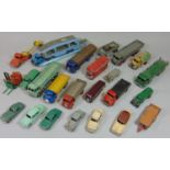 Collection of Dinky vehicles including Pullmore car transporter 582 with loading ramp 994, Foden