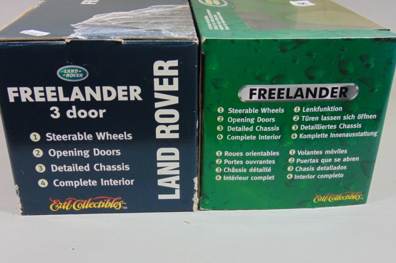 Model vehicles including 2 ERTL boxed Freelander Landrovers, Corgi Cars, and a quantity of boxed - Image 2 of 2