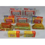 10 boxed Dinky toy buses including 3 Silver Jubilee bus 297, Leyland Atlantean buses nos 292 and