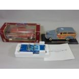 Chevrolet collection; Danbury Mint 1957 Chevrolet with packaging and certificate, 1948 Chevrolet