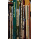 A collection of books about transport in Liverpool including trams, rail, ferries, etc (1)