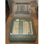A vintage Comptometer, together with one other model number 993 Bell Punch Co Ltd