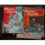 Collection of vintage motorcycle magazine, all c.1960 ? 1970, approx 110 copies (1 box)