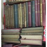 A box containing a large collection of bound Punch magazines with various dates (1)