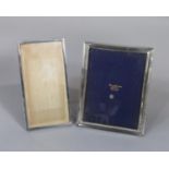 Two silver mounted easel picture frames, 24 x 19cm, and 24 x 13cm respectively (2)