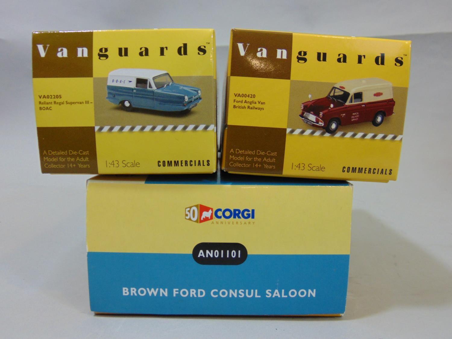 Corgi Brown Ford Consul Saloon AN01101, boxed, with an unboxed SunStar 1:24 model Double Decker - Image 2 of 4