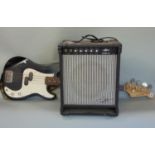 Academy Bass Guitar, together with a Marlin Bass 15 amp (2)