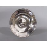 1970s silver alms dish, maker HHP, London 1970, 22.5 cm diameter, 15 oz approx